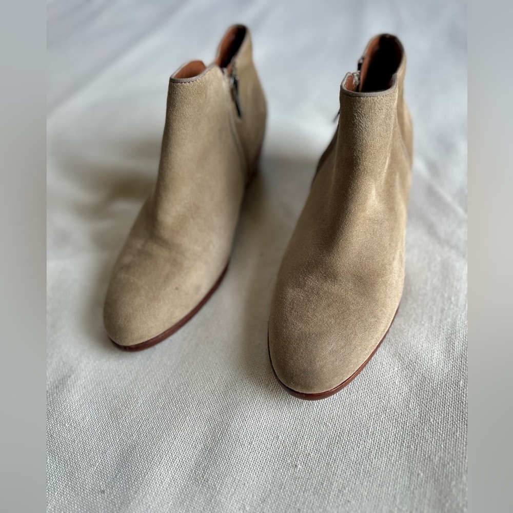 SAM EDELMAN Petty Suede Ankle Boot in Putty | 9.5